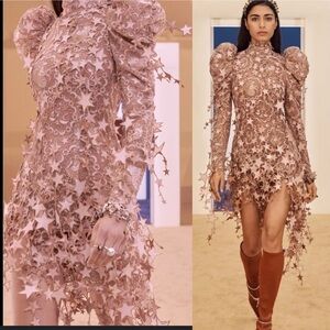 NWOT Zimmermann Celestial Zodiac Mini Lipstick Star Pink Dress Size OP/ XXS